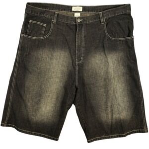Dodeca Denim Shorts Mens 48 Black Vintage Y2K Hip Hop Skater Streetwear Jorts
